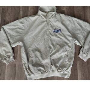NFL Super Bowl XXIX beige Nylon Men's Jacket‎ Ffficial patriot's eagles